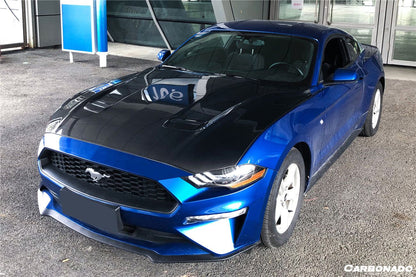 2018-2023 Ford Mustang OEM Style Carbon Fiber Hood - Carbonado Aero