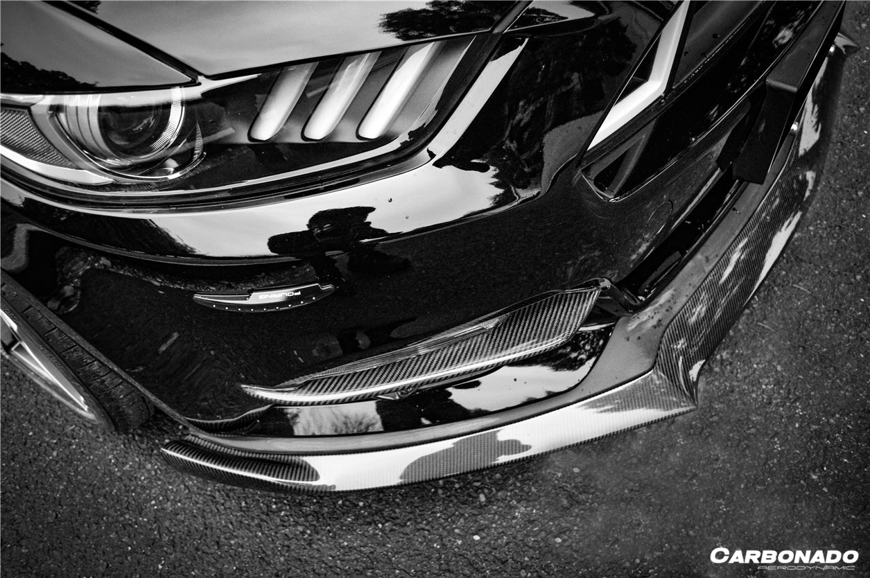 2014-2017 Ford Mustang Rsh Style Carbon Fiber Front Lip - Carbonado
