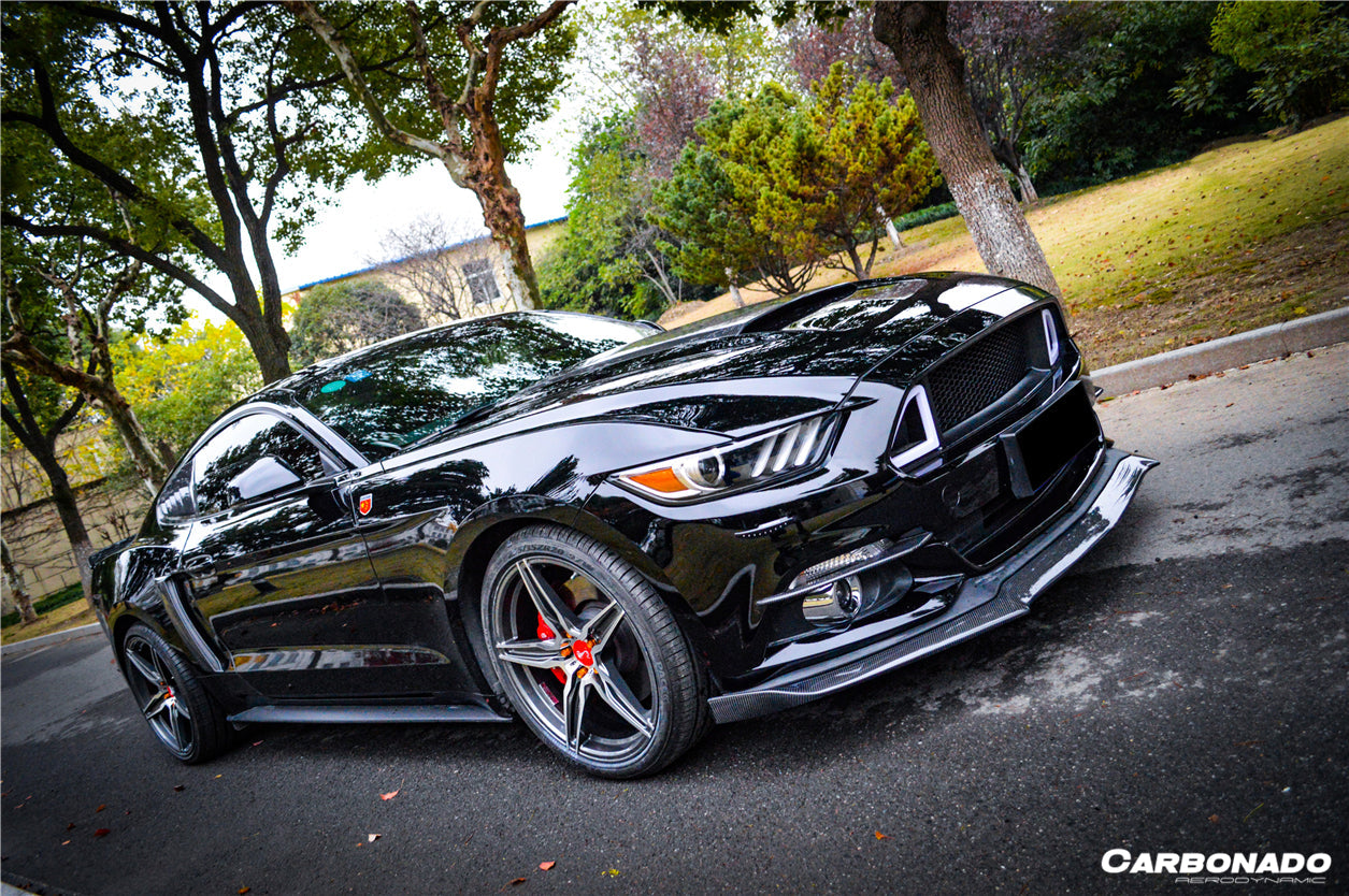 2014-2017 Ford Mustang Rsh Style Carbon Fiber Front Lip - Carbonado
