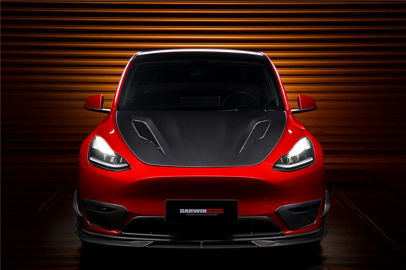2020-2023 Tesla Model Y IMP Performance Carbon Fiber Front Canards - DarwinPRO Aerodynamics