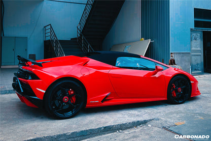 2015-2020 Lamborghini Huracan LP610/LP580 MD Style Carbon Fiber Trunk Spoiler w/ Base - Carbonado