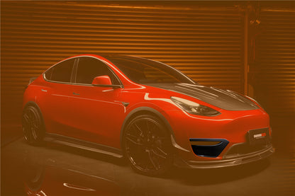 2020-2023 Tesla Model Y IMP Performance Carbon Fiber Day Running Light Cover - DarwinPRO Aerodynamics