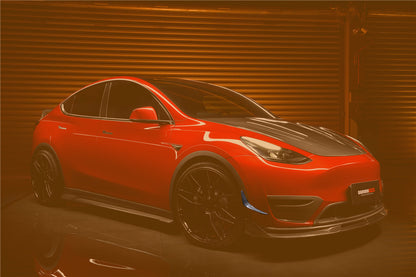 2020-2023 Tesla Model Y IMP Performance Carbon Fiber Front Canards - DarwinPRO Aerodynamics