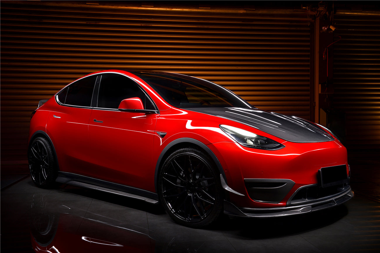 2020-2023 Tesla Model Y IMP Performance Carbon Fiber Front Canards - DarwinPRO Aerodynamics