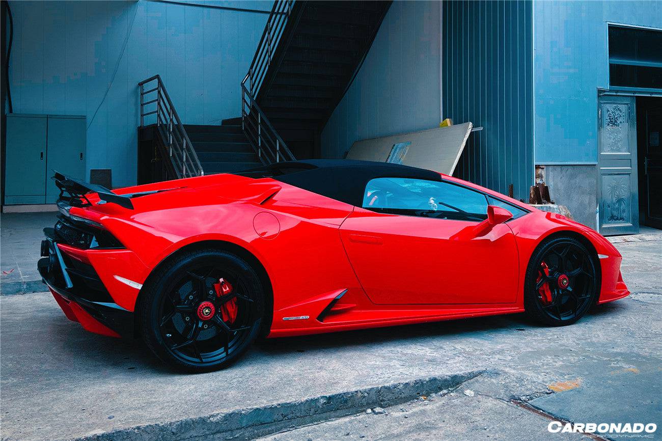 2015-2025 Lamborghini Huracan LP610  LP580  Evo  Tecnica MD Style Carbon Fiber Trunk Spoiler with Base