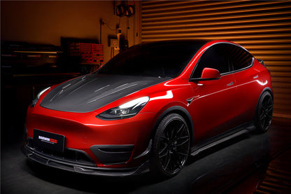 2020-2023 Tesla Model Y IMP Performance Carbon Fiber Front Canards - DarwinPRO Aerodynamics