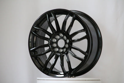 E108 Gloss Black 17x7.5 ET35 5.100.113 - Square Set (4 Wheels)