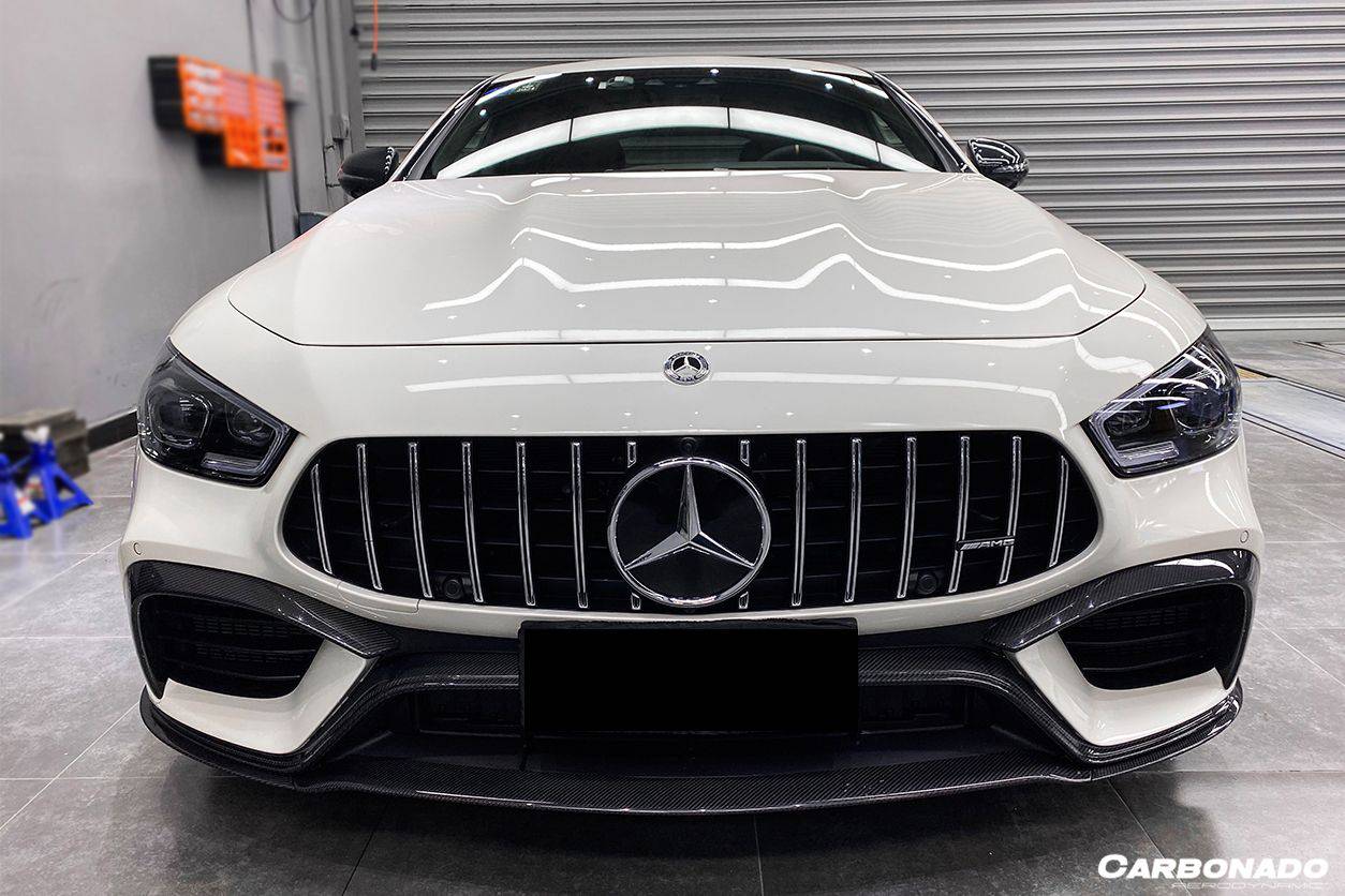 2019-2023 Mercedes Benz AMG GT63/S 4Door Coupe X290 OEM Style Carbon Fiber Front Lip - Carbonado Aero