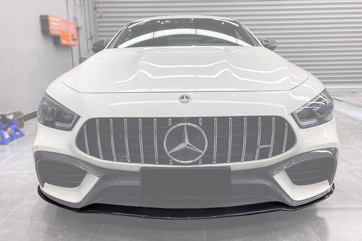2019-2023 Mercedes Benz AMG GT63/S 4Door Coupe X290 OEM Style Carbon Fiber Front Lip - Carbonado