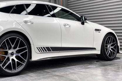 2019-2023 Mercedes Benz AMG GT63 S 4Door Coupe X290 OEM Style Carbon Fiber Side Skirts - Carbonado