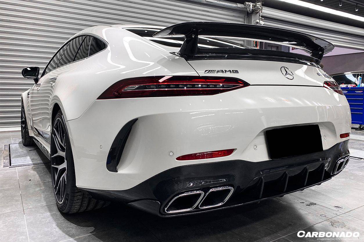 2019-2023 Mercedes Benz AMG GT63/S 4Door Coupe X290 OEM Style Carbon Fiber Rear Diffuser - Carbonado Aero
