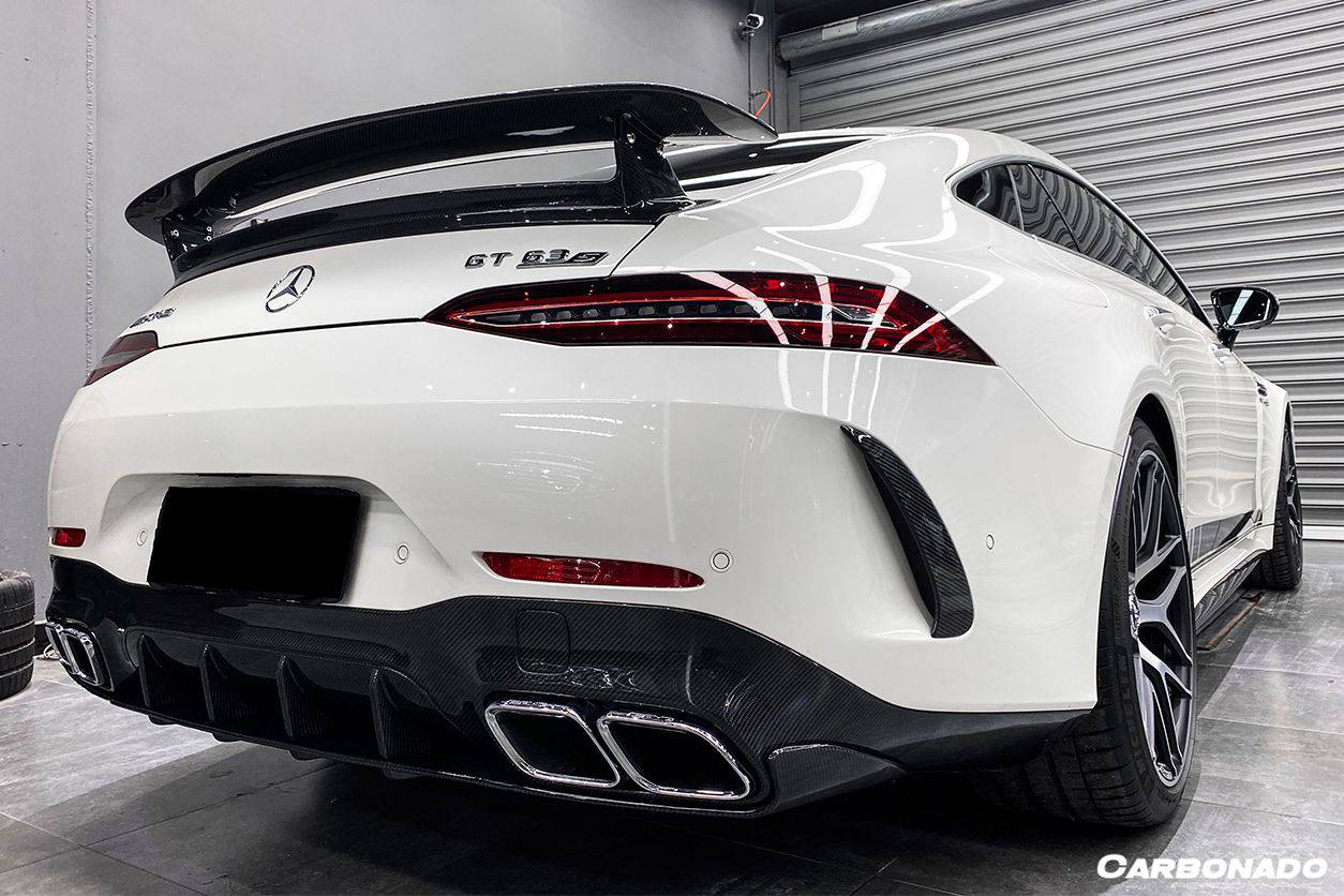 2019-2023 Mercedes Benz AMG GT63/S 4Door Coupe X290 OEM Style Carbon Fiber Rear Diffuser - Carbonado Aero