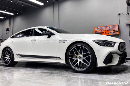 2019-2023 Mercedes Benz AMG GT63/S 4Door Coupe X290 OEM Style Carbon Fiber Side Skirts - Carbonado Aero