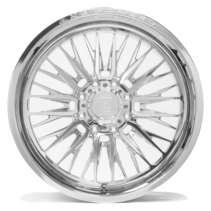 AXE WHEELS AF14 Lex Forged FULLY POLISHED 24x12 ET-44 8x180 (Square Set of 4)