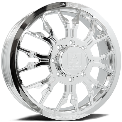 AXE WHEELS AF6 DUALLY (inner) FULLY POLISHED 24x8.25 ET-146,+168 8x210 (Square Set of 4)