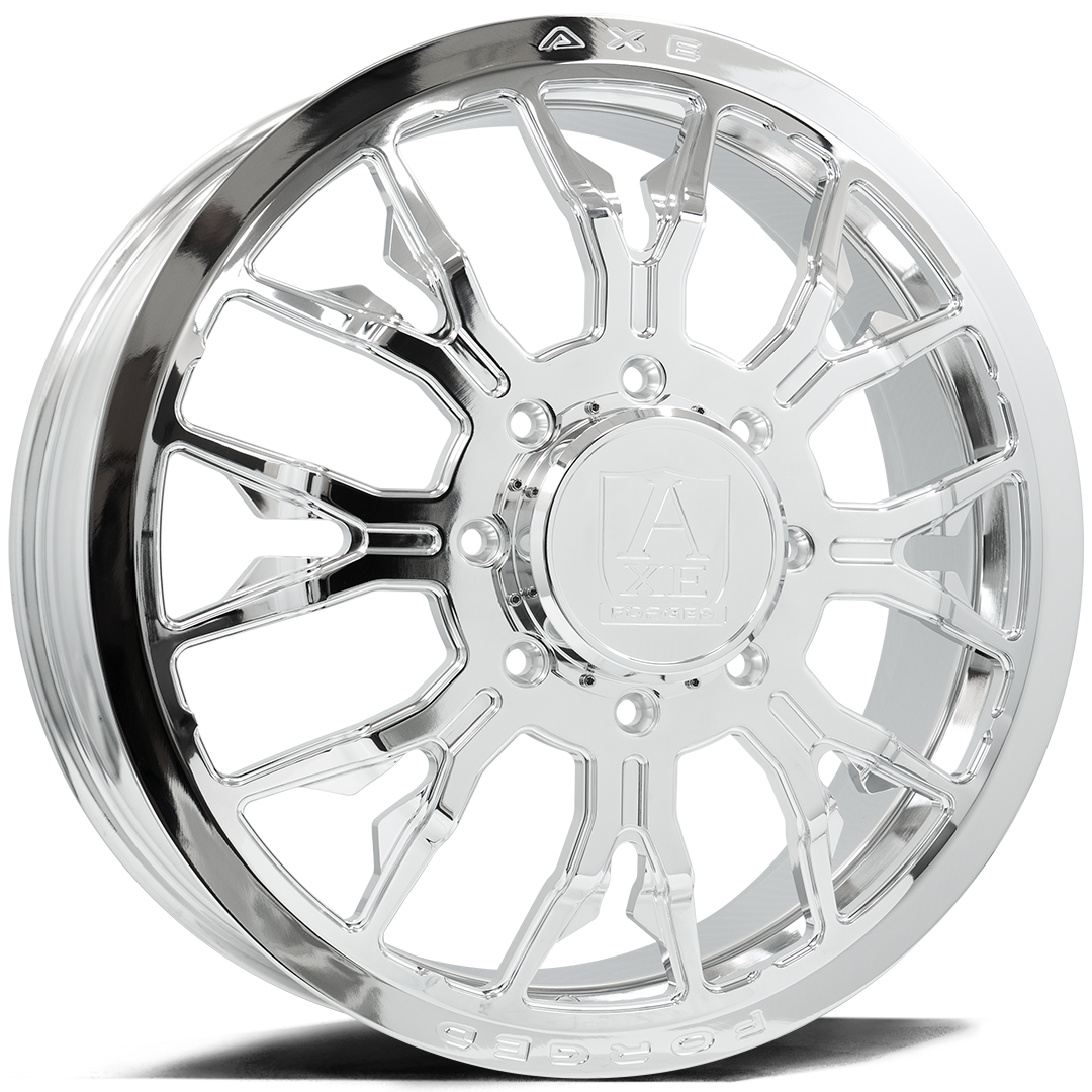 AXE WHEELS AF6 DUALLY (front) FULLY POLISHED 22x8.25 ET-146,+168 8x210 (Square Set of 4)