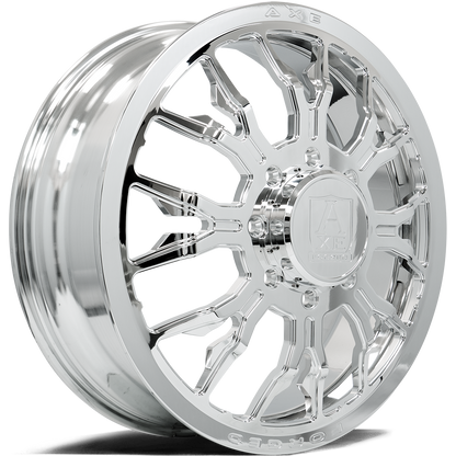 AXE WHEELS AF6 DUALLY (inner) FULLY POLISHED 24x8.25 ET-146,+168 8x210 (Square Set of 4)