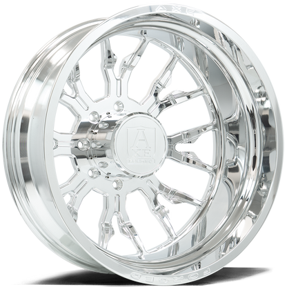 AXE WHEELS AF6 DUALLY (front) FULLY POLISHED 22x8.25 ET-146,+168 8x210 (Square Set of 4)