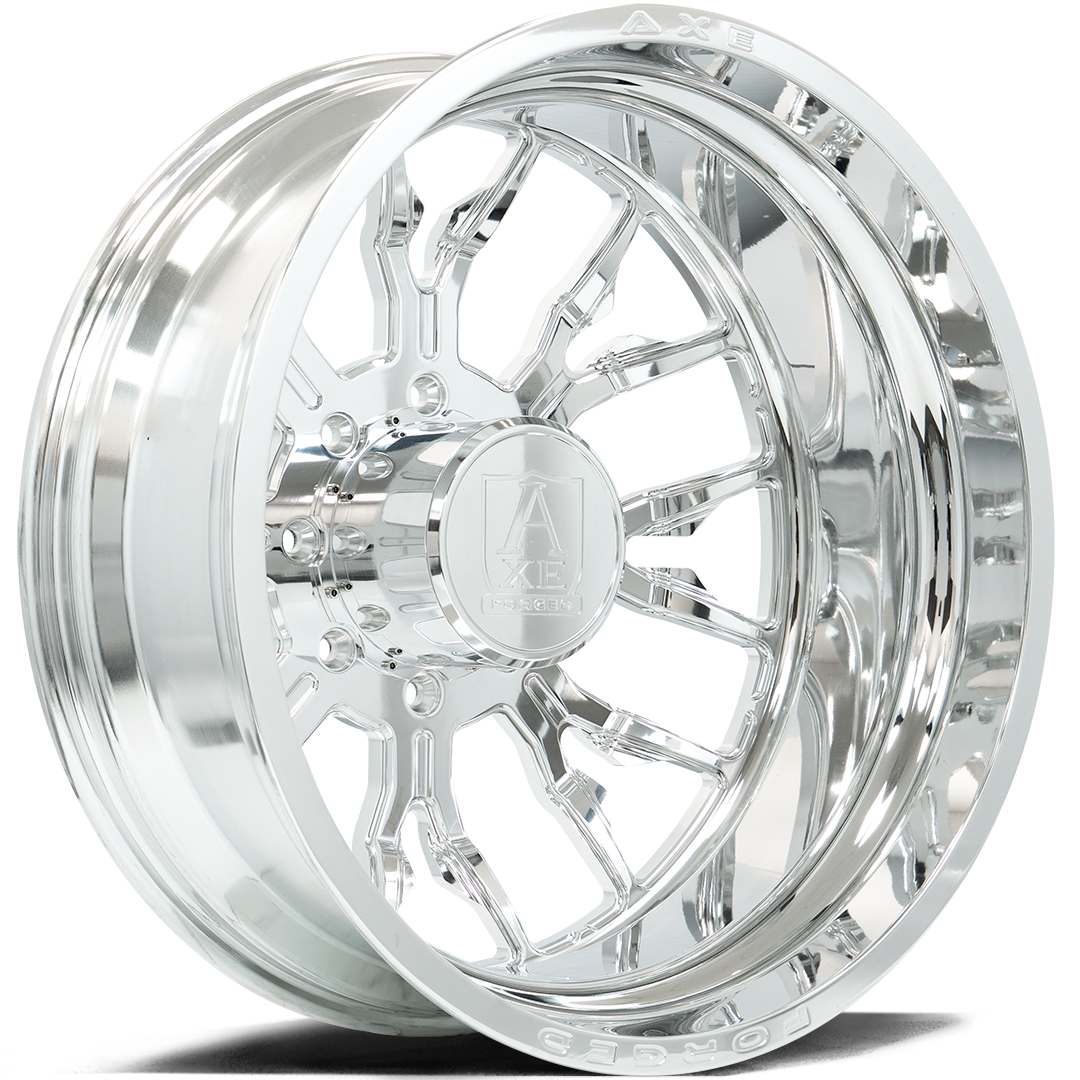 AXE WHEELS AF6 DUALLY (inner) FULLY POLISHED 24x8.25 ET-146,+168 8x210 (Square Set of 4)
