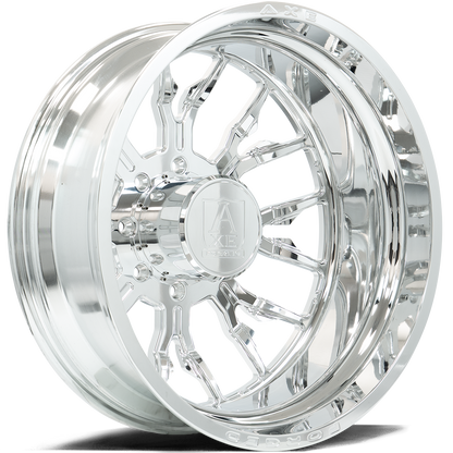 AXE WHEELS AF6 DUALLY (inner) FULLY POLISHED 24x8.25 ET-146,+168 8x210 (Square Set of 4)