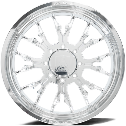 AXE WHEELS AF6 DUALLY (front) FULLY POLISHED 22x8.25 ET-146,+168 8x210 (Square Set of 4)
