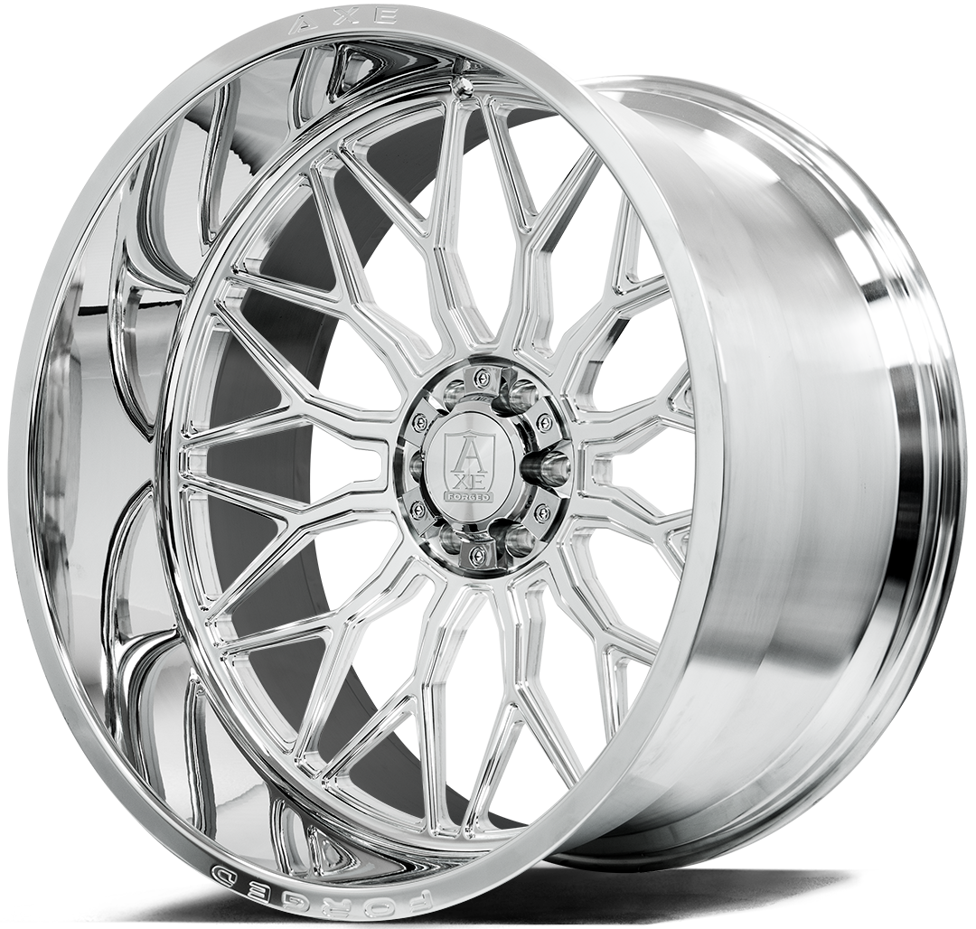 AXE WHEELS AF8 Forged FULLY POLISHED 24x14 ET-76 8x180 (Square Set of 4)