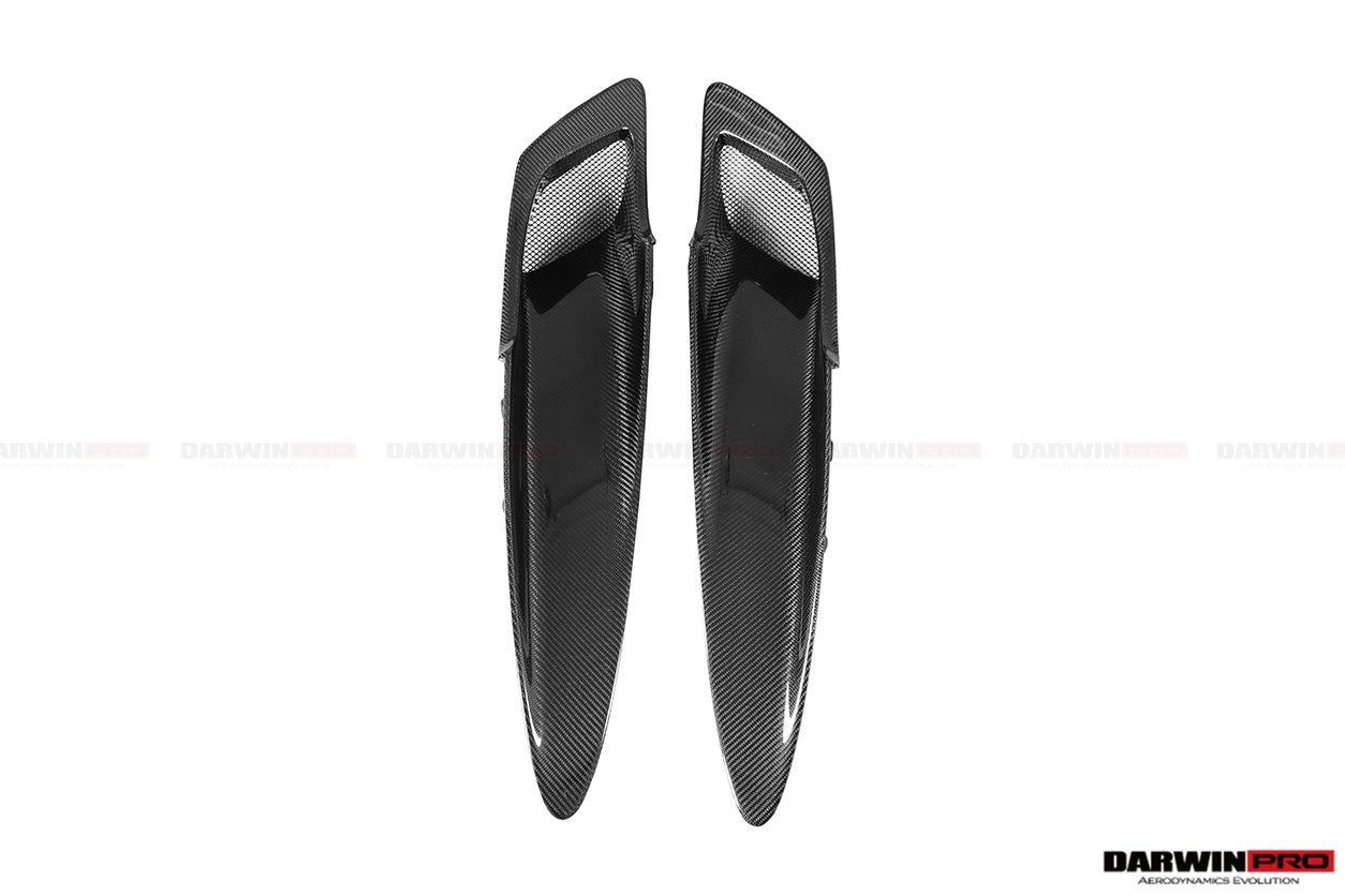 2017-2021 McLaren 720s Dry Carbon Fiber Rear Trunk Air Intake Vents Replacement - DarwinPRO Aerodynamics