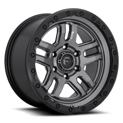 Fuel Off-Road AMMO D701 17x9 -12 6x139.7mm 106.1mm Matte Gunmetal Black Bead Ring
