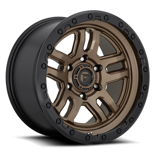 Fuel Off-Road AMMO D702 18x9 -12 6x139.7mm 106.1mm Matte Bronze Black Bead Ring
