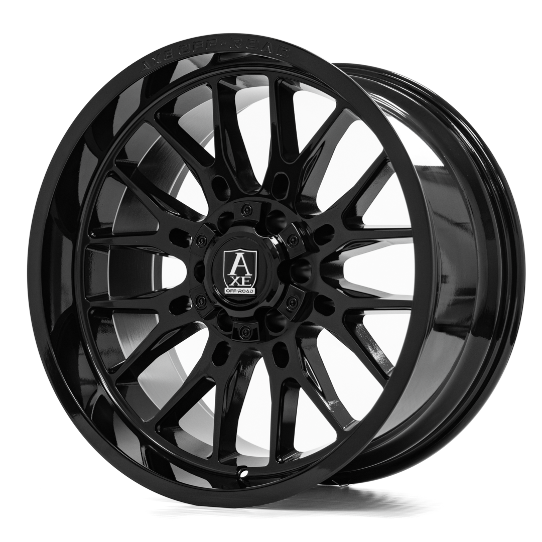 AXE WHEELS ATLAS GLOSS BLACK 20x10 ET-19 6x139 (Square Set of 4)