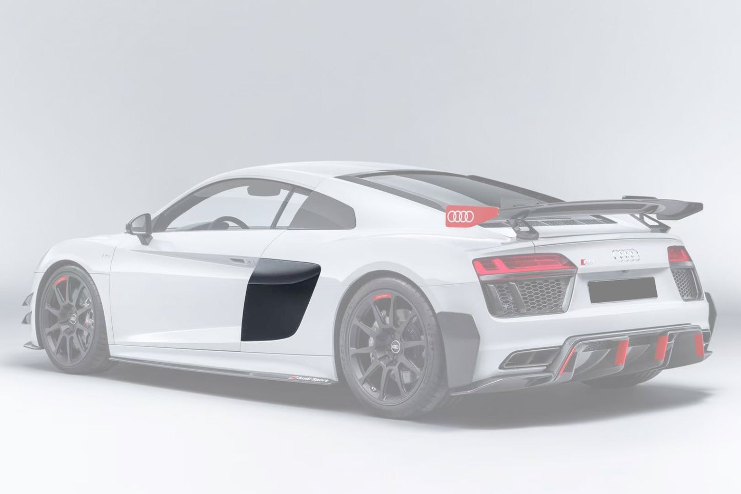 2016-2025 Audi R8 Coupe & Spyder GT4 Style Dry Carbon Fiber Side Door Panel Blades - DarwinPRO Aerodynamics