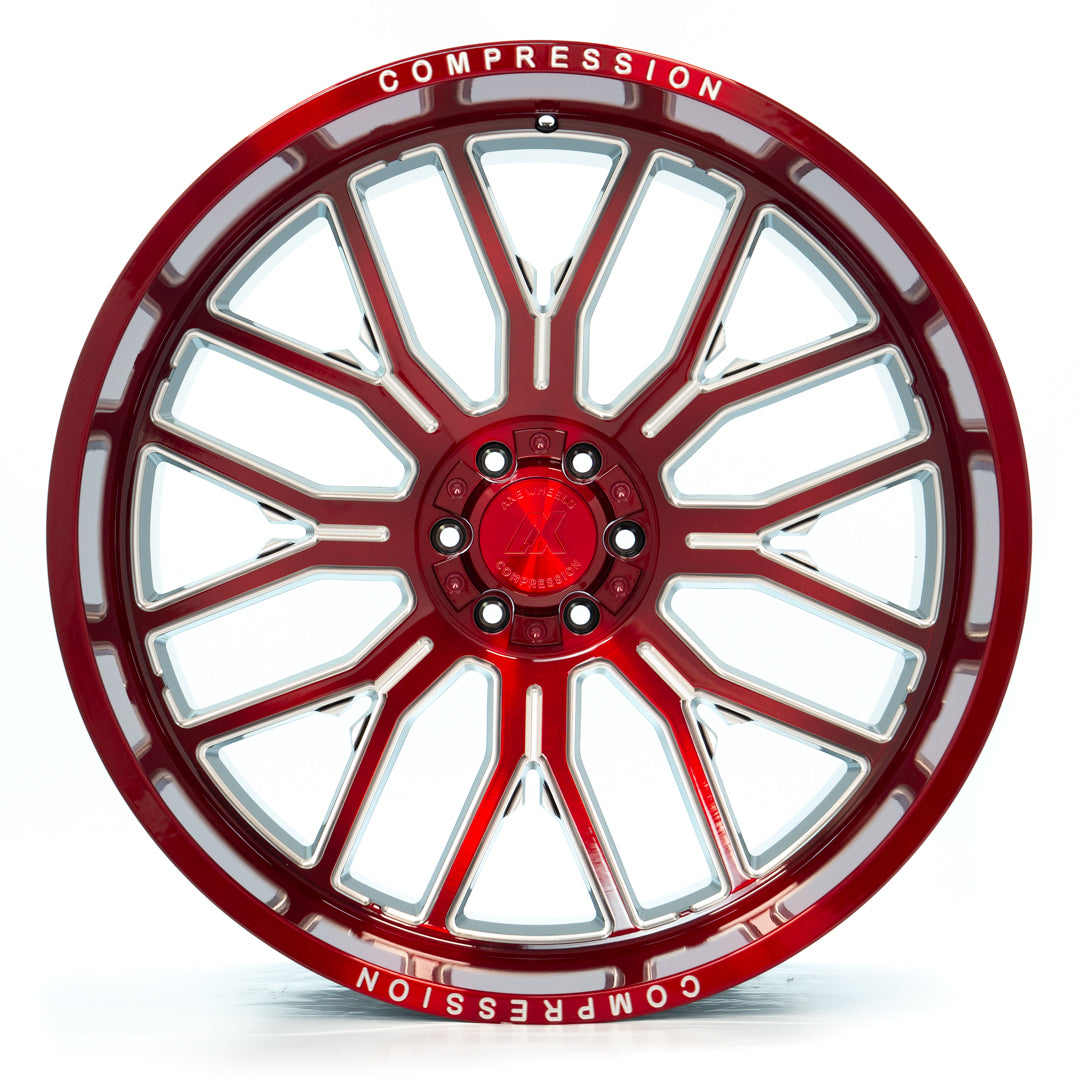 AXE WHEELS AX6.2 RED 22x12 ET-44 8x165 (Square Set of 4)