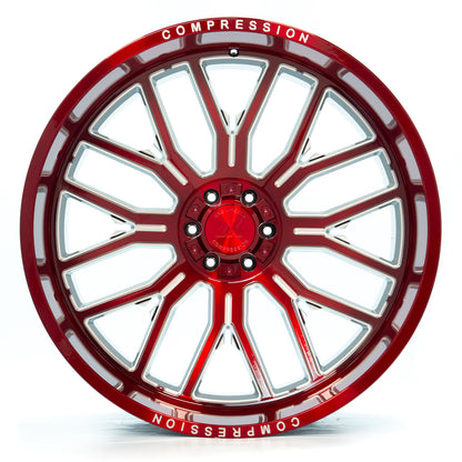 AXE WHEELS AX6.2 RED 22x12 ET-44 8x170 (Square Set of 4)