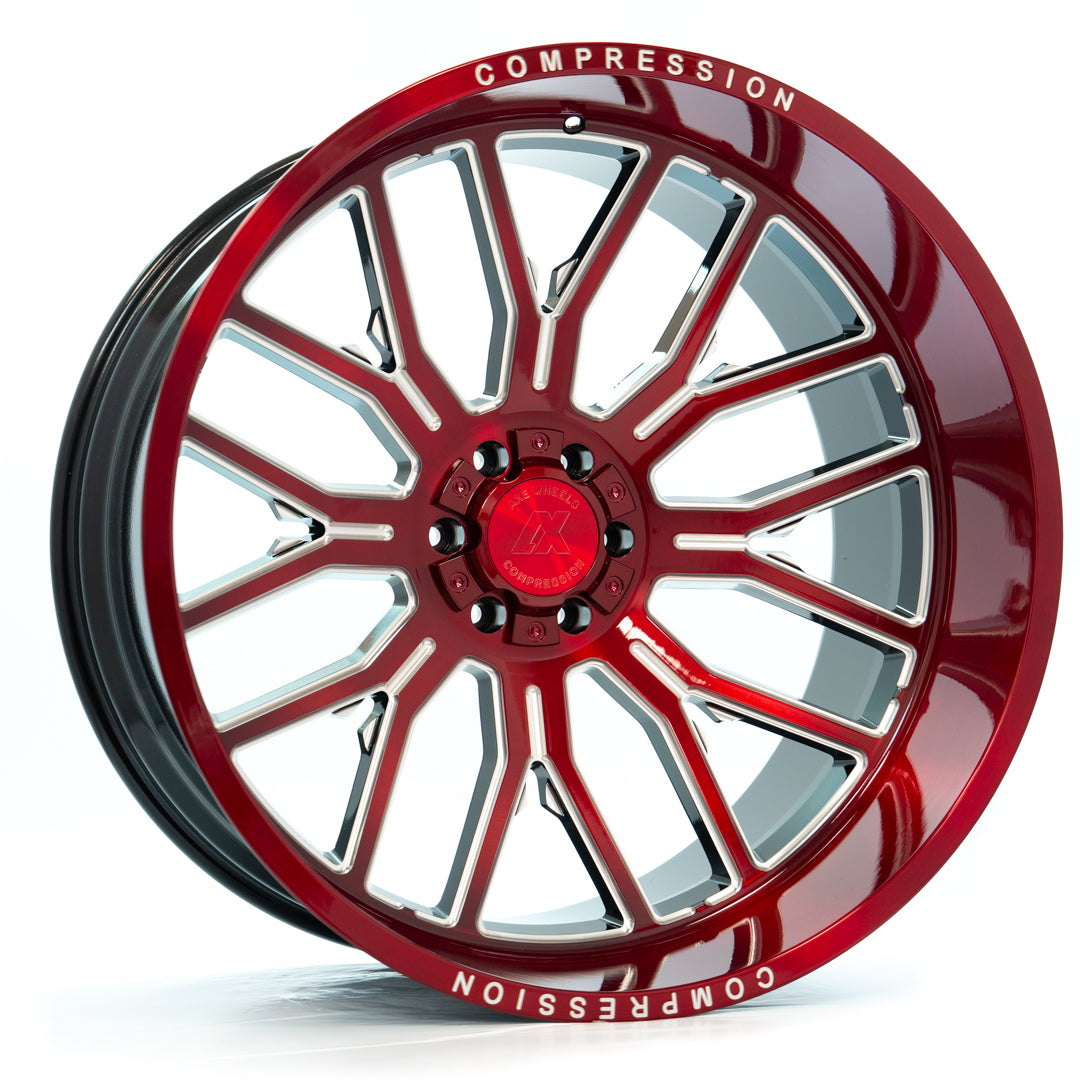 AXE WHEELS AX6.2-R RED 26x14 ET-76 6x135 (Square Set of 4)