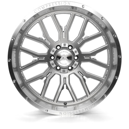 AXE WHEELS AX6.1 SILVER 24x12 ET-44 8x165 (Square Set of 4)