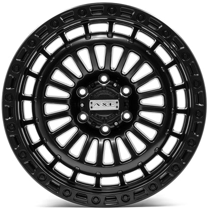 AXE WHEELS TRITON SATIN BLACK 17x9 ET-15 5x127 (Square Set of 4)