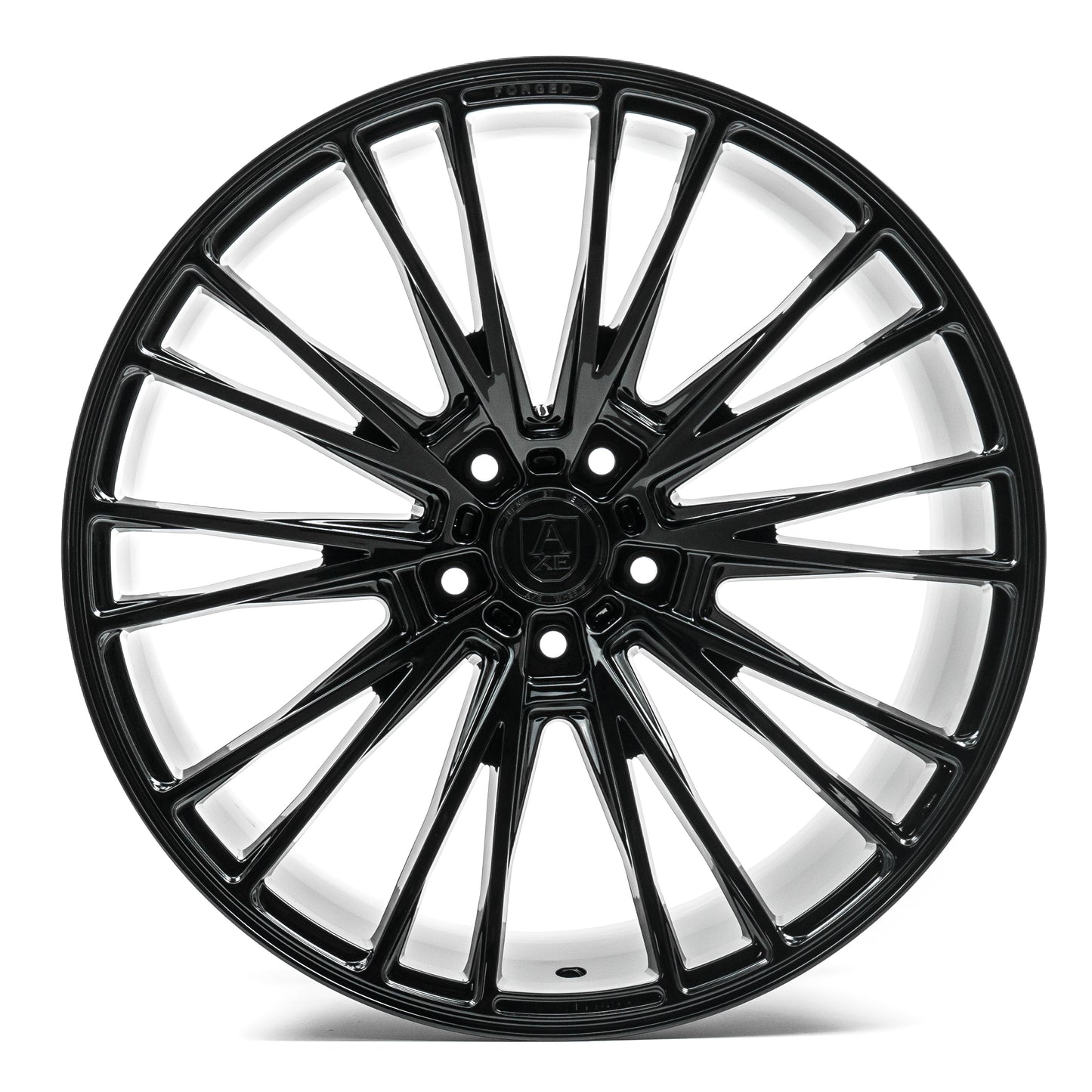 AXE WHEELS CF2 GLOSS BLACK 22x10.5 ET25,32,35,38 5x127 (Square Set of 4)
