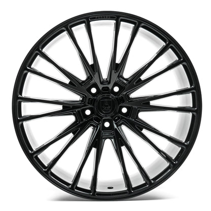 AXE WHEELS CF2 GLOSS BLACK 22x10.5 ET25,32,35,38 5x127 (Square Set of 4)