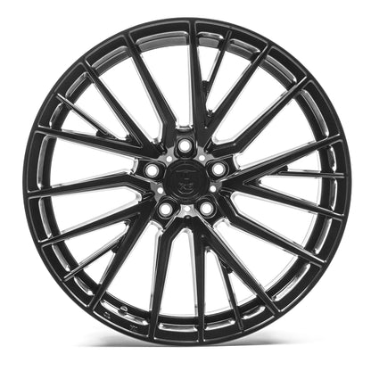 AXE WHEELS EX40 GLOSS BLACK 20x8.5 ET25 5x108 (Square Set of 4)
