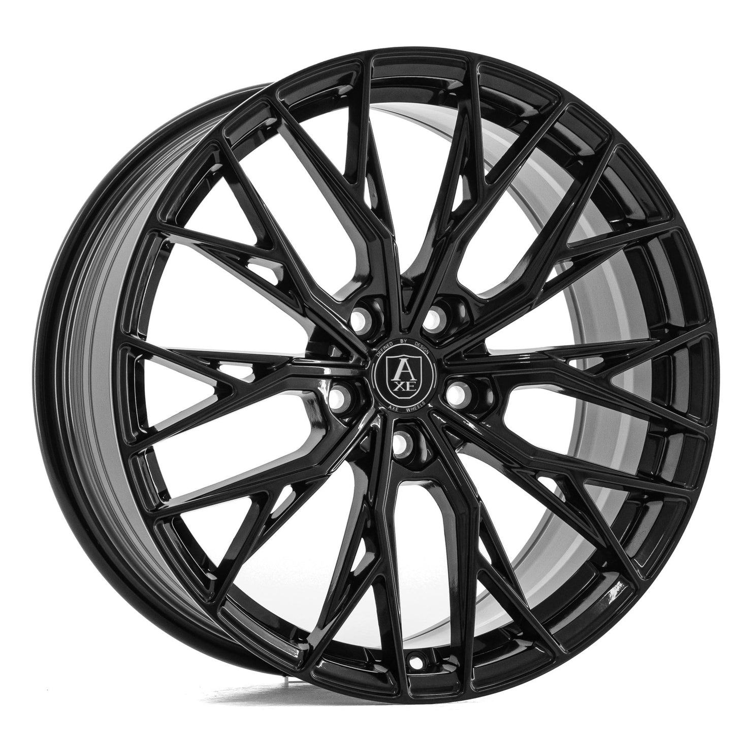 AXE WHEELS EX42 GLOSS BLACK 19 (19x8.5 / 19x9.5) 5x114 (Staggered Set of 4)