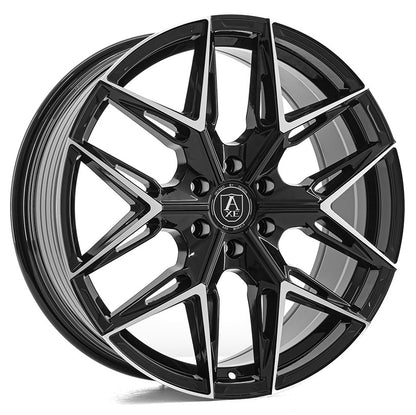 AXE WHEELS HYPE GLOSS BLACK MILLED 20x8.5 ET45 6x130 (Square Set of 4)