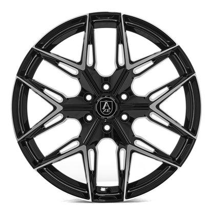 AXE WHEELS HYPE GLOSS BLACK MILLED 20x8.5 ET45 6x130 (Square Set of 4)