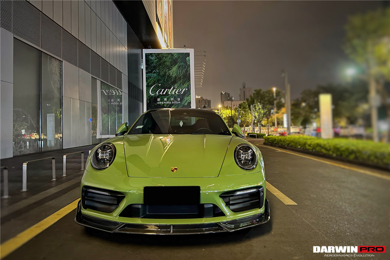 2019-2023 Porsche 911 992 Carrera/Targa S/4/4S SD-Sport Design Modl BKSS Style Front Lip - DarwinPRO Aerodynamics