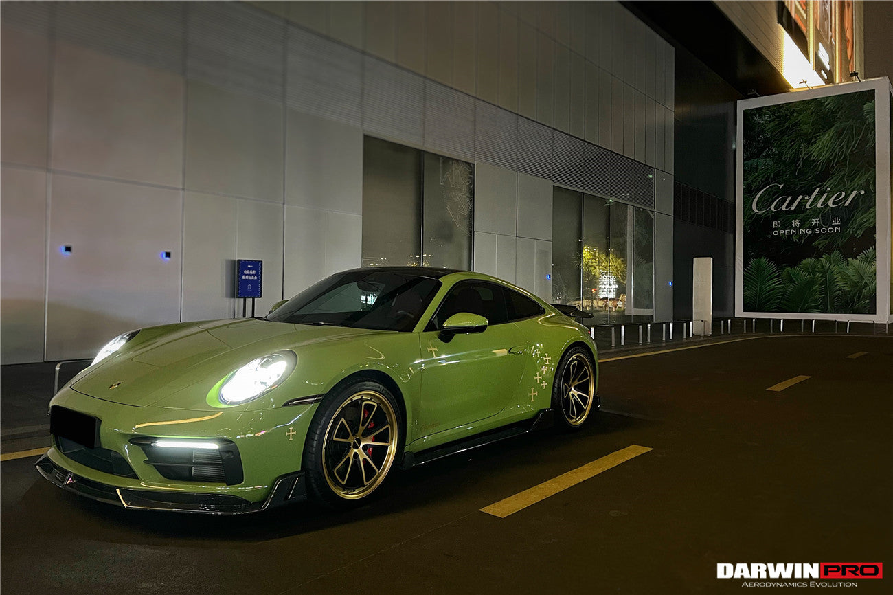 2019-2023 Porsche 911 992 Carrera/Targa S/4/4S SD-Sport Design Modl BKSS Style Front Lip - DarwinPRO Aerodynamics