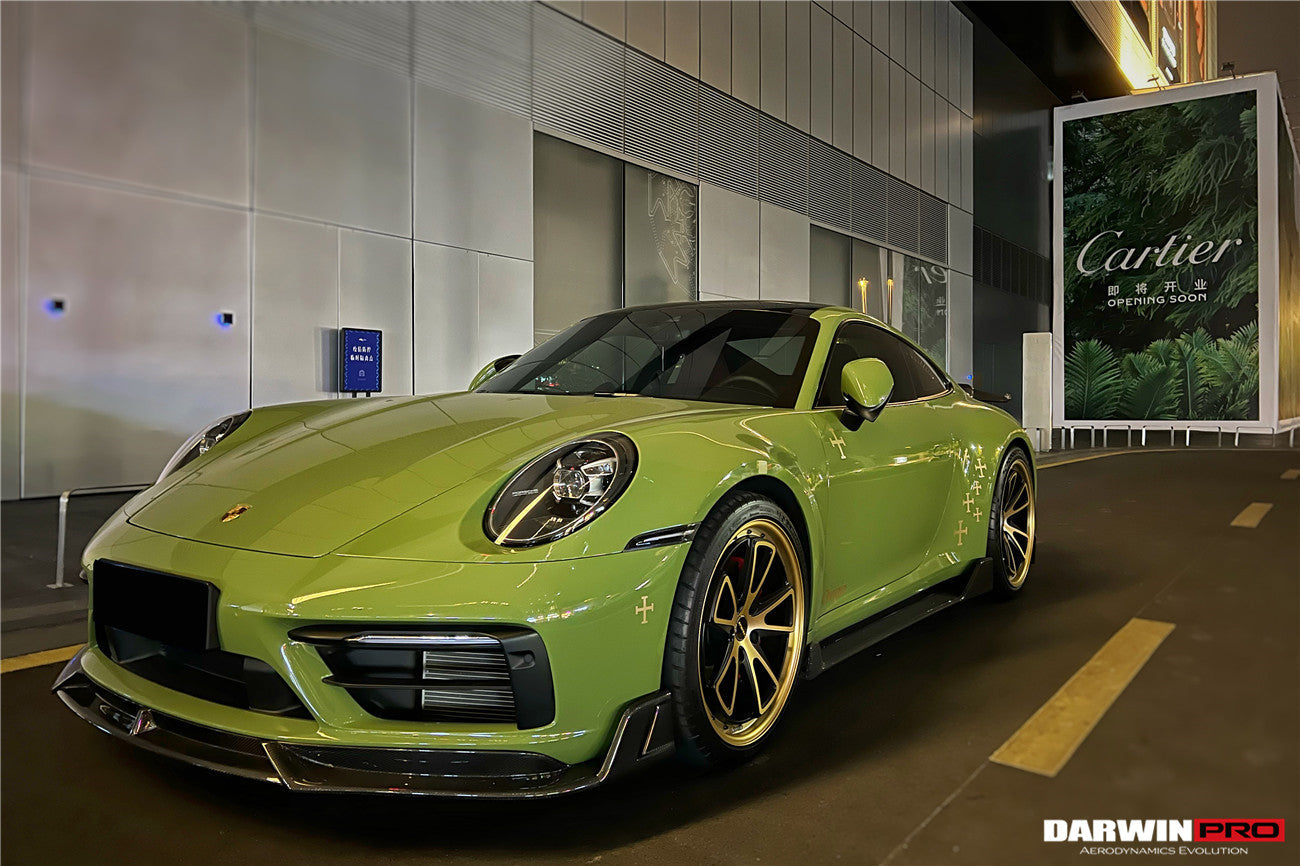 2019-2023 Porsche 911 992 Carrera/Targa S/4/4S SD-Sport Design Modl BKSS Style Front Lip - DarwinPRO Aerodynamics