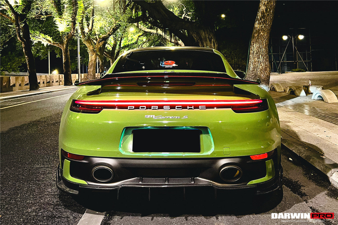2019-2023 Porsche 911 992 Carrera/Targa S/4/4S SD-Sport Design Modl BKSS Style Rear Lip - DarwinPRO Aerodynamics