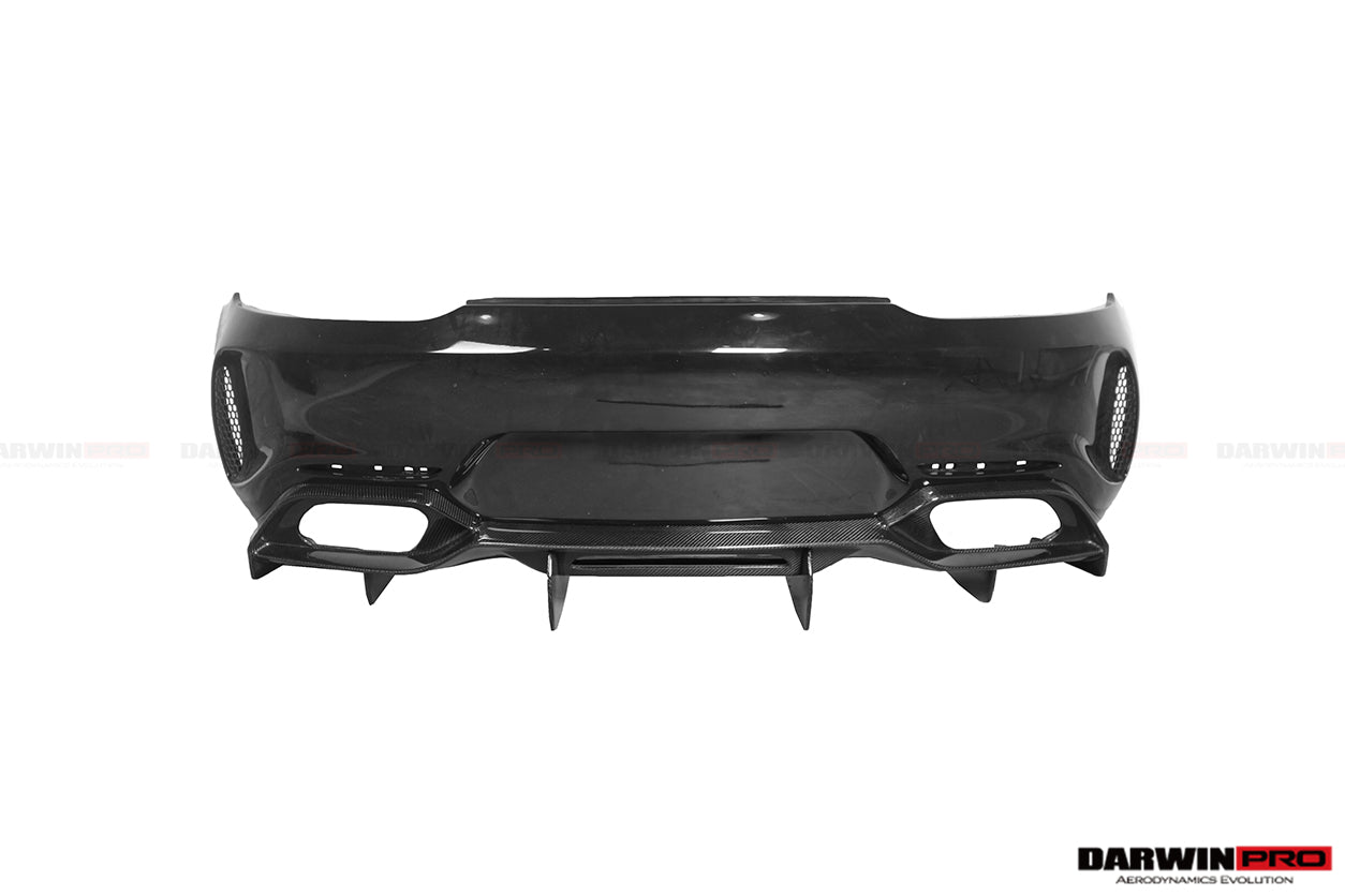 2015-2016 Mercedes Benz AMG GT/GTS IMP Performance Partial Carbon Fiber Rear Bumper w/ Diffuser - DarwinPRO Aerodynamics