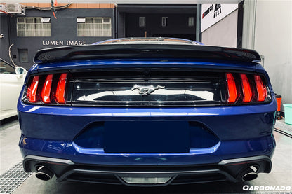 2014-2022 Ford Mustang BM Style Carbon Fiber Trunk Spoiler - Carbonado