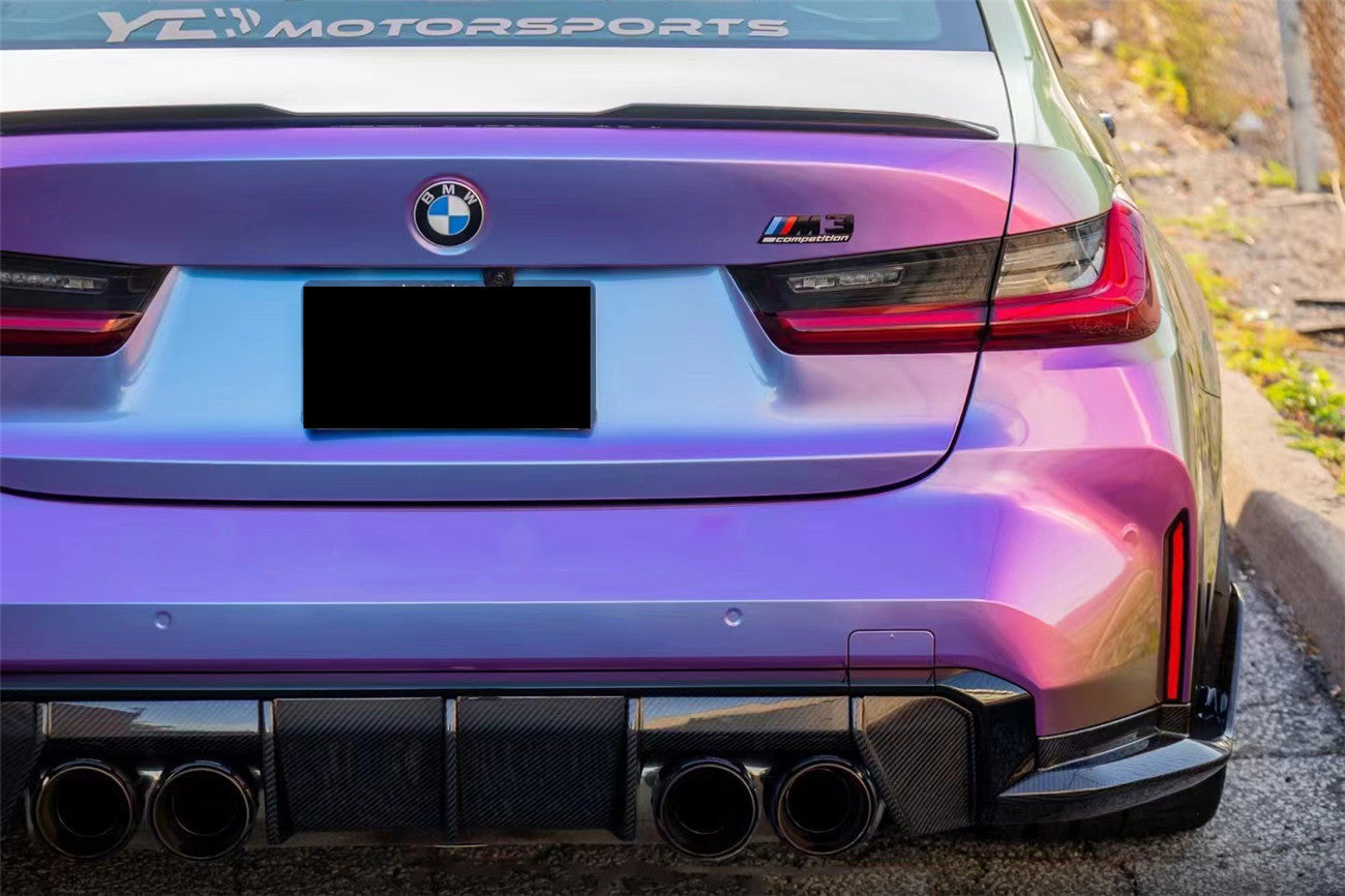 2021-UP BMW M4 G82/G83/G80 M3 MP Style Carbon Fiber Quad Rear Lip - Carbonado