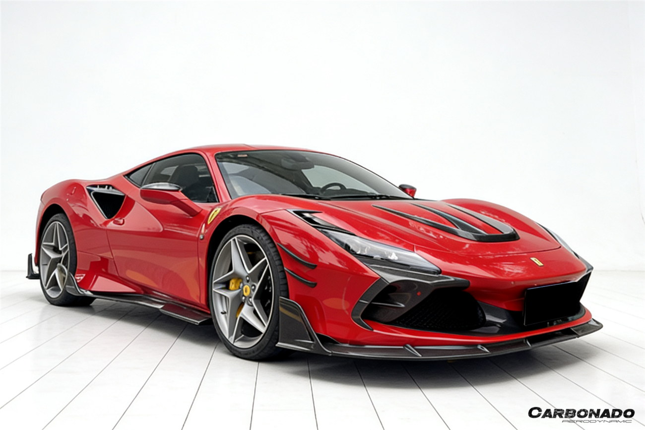 2019-2024 Ferrari F8 MSY Style Autoclave Carbon Fiber Quarter Panel Side Scoops
